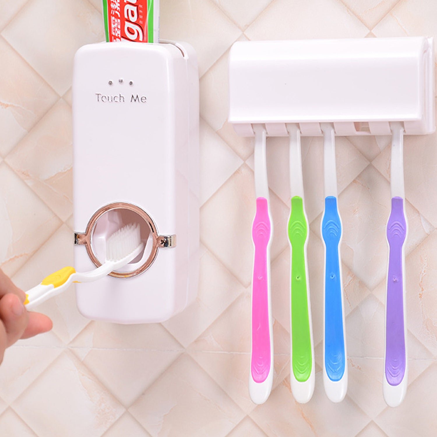 Automatic Toothpaste Dispenser – Hygienic Wall Mount | BrushedUp