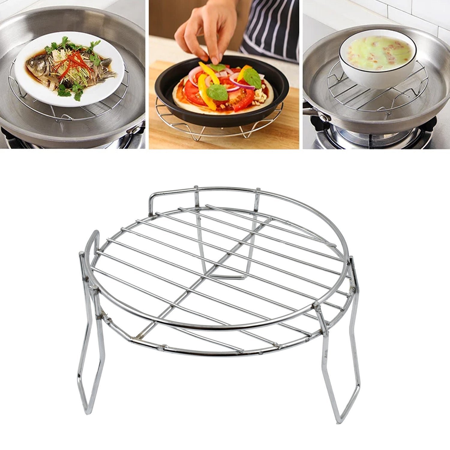 Stainless Steel Pot Stand – 3 Legged Matka Holder | Styleva