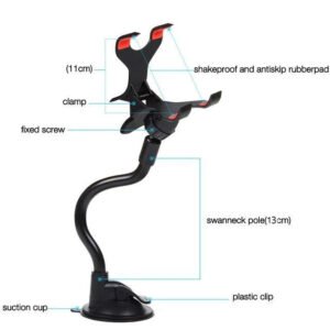 Car Phone Holder – Universal Long Arm Flexible Mount | Indo Glow