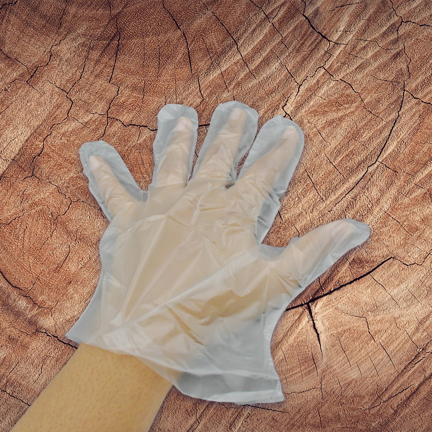 Disposable Gloves – Large Clear Plastic, 100 Pcs | Grow Wear