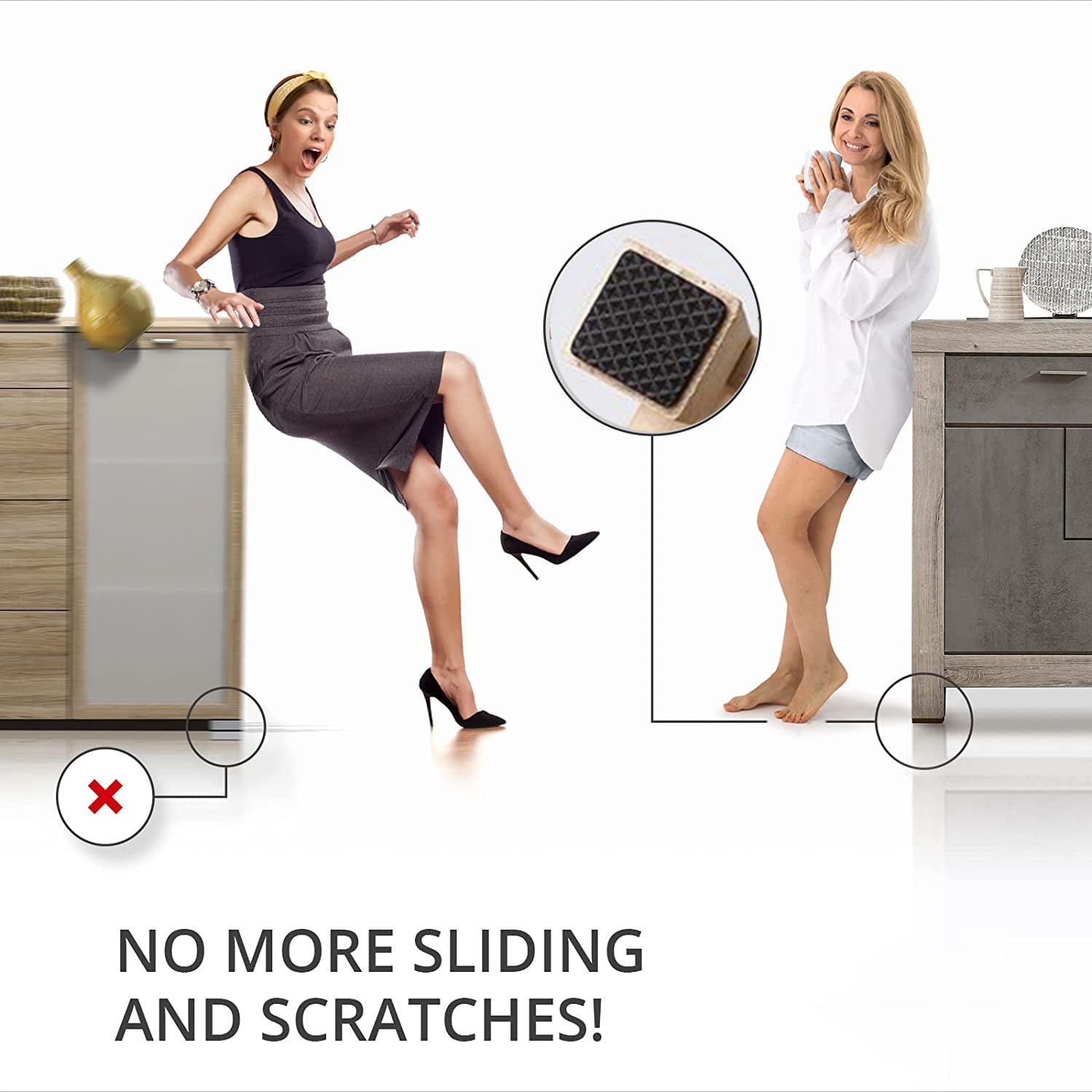 Furniture Protection Pads – Anti-Slip Felt Floor Protectors | Storenzo