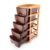 Plastic Modular Drawer – 5-Tier Brown Storage | Organivo