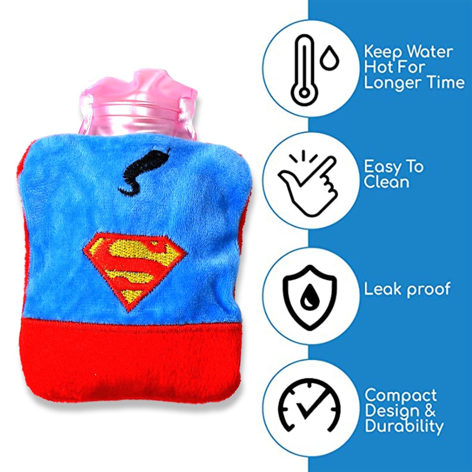 Hot Water Bag for Pain Relief – Soft Cover | Velvet Wellness