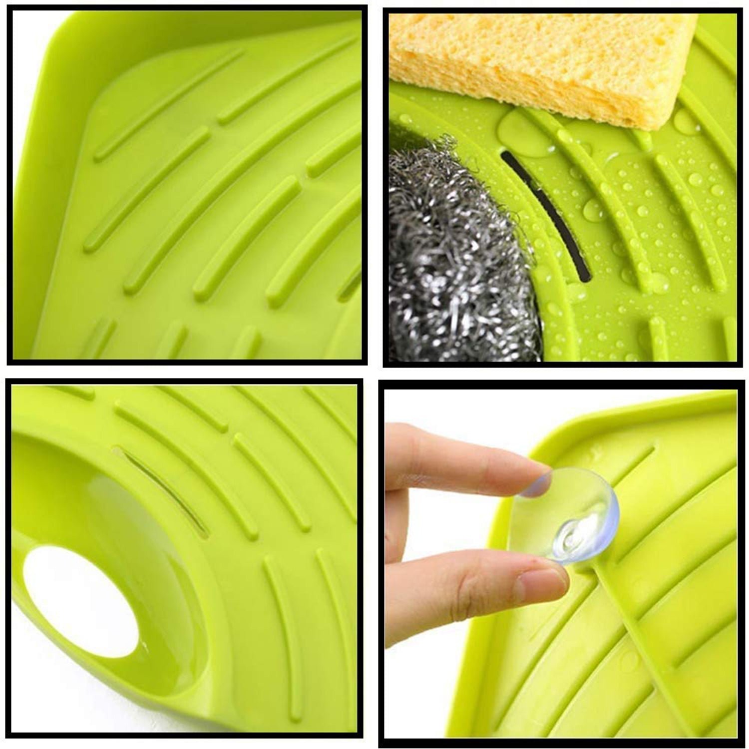 Corner Sink Strainer – Kitchen Waste & Sponge Holder | ShineCrest