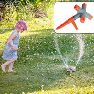 Garden Sprinkler – 360° Rotating Adjustable 4-Arm | Grow Garden Tools