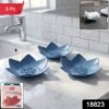 Lotus Blossom Soap Holder Set – 3-Piece Fast Drain Soap Dish