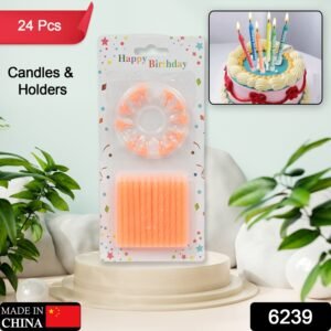 Birthday Party Candles – 24 Multicolor Pack | Styleva