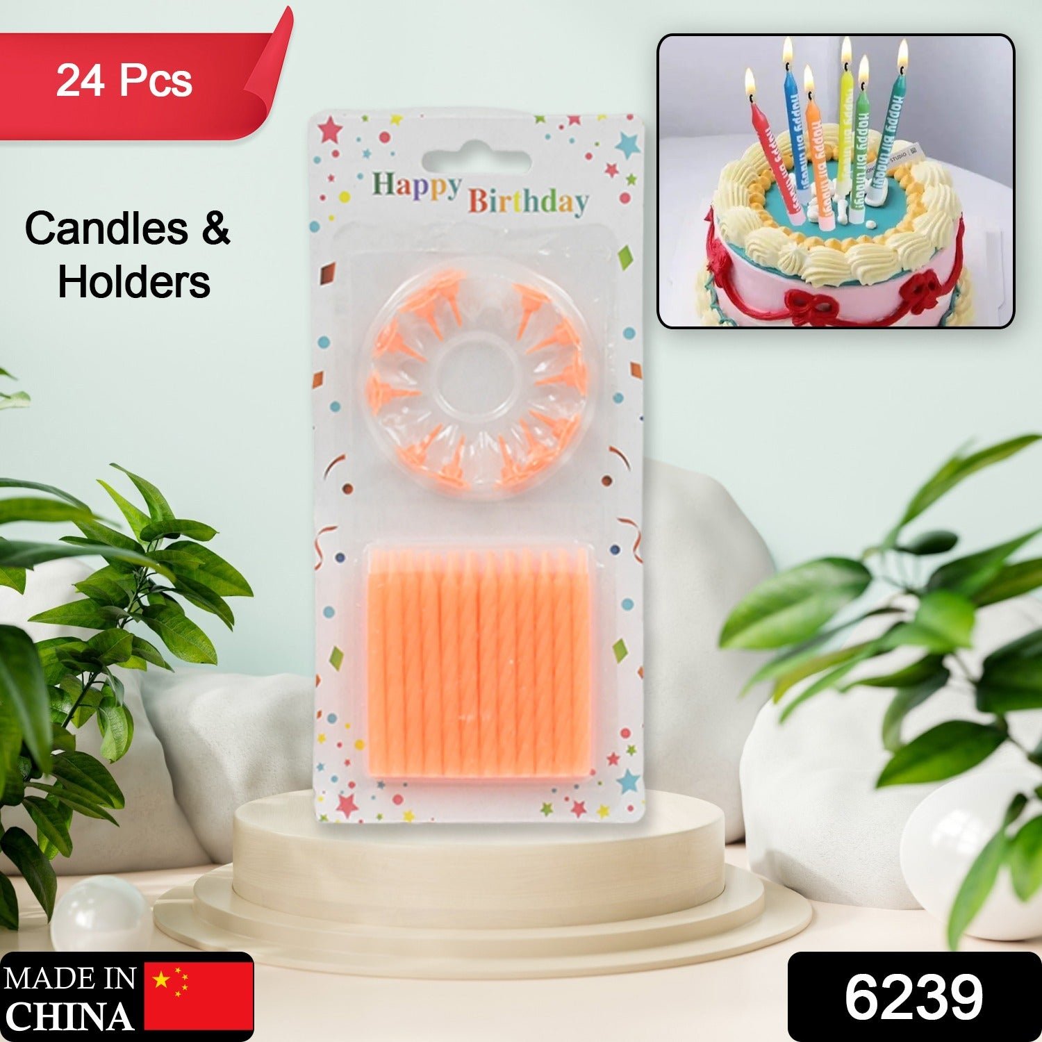 Birthday Party Candles – 24 Multicolor Pack | Styleva