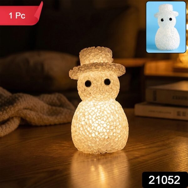 Snowman LED Night Lamp – Decorative Soft Ambient Glow