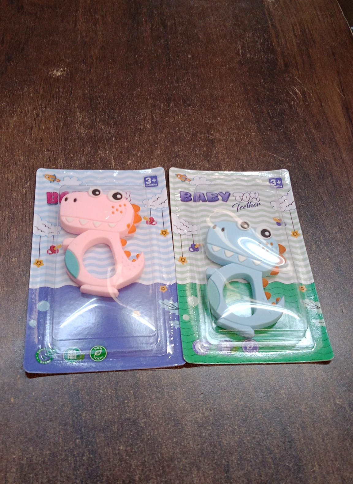 Dinosaur Baby Teether – Soft BPA-Free Silicone | Babyova