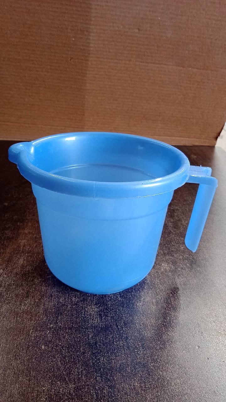 Unbreakable Plastic Bath Mug 1000ML with Ergonomic Handle
