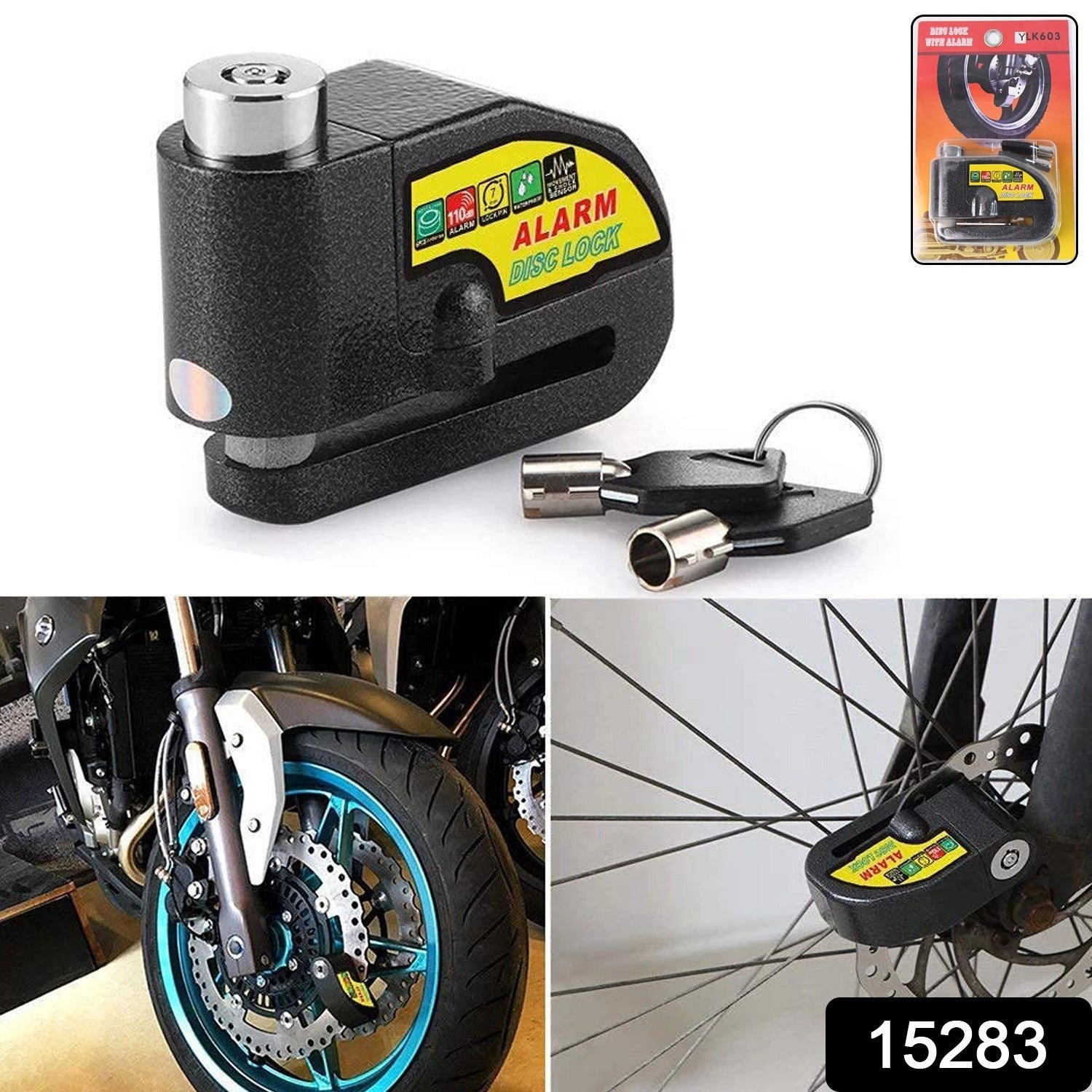 Alarm Disc Lock – Motorbike Anti-Theft with 110dB Siren