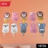 Wall Mounted Cartoon Hooks – Self-Adhesive, Kid-Friendly Design