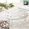 6e46431b-6220-450e-a2ae-b1aaa9a64cef Stainless Steel Round Egg Steamer Rack Folding Trivet Stand for Pot (1 Pc)