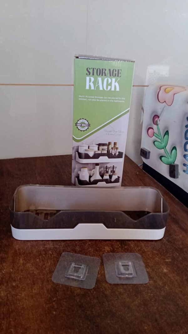 Adhesive Shower Caddy – Rustproof Plastic Organizer | FreshAura
