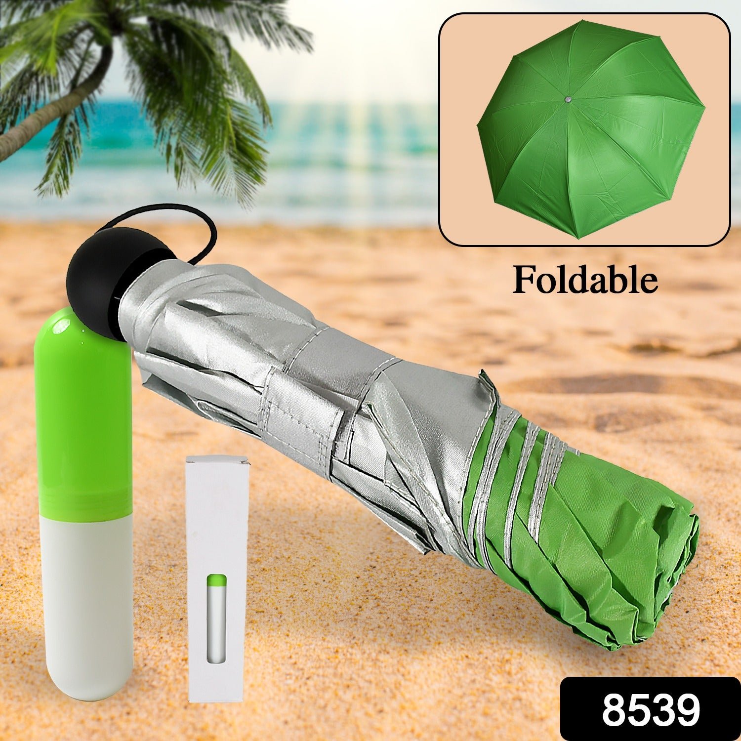 Foldable UV Umbrella – Compact Sun & Rain Protection