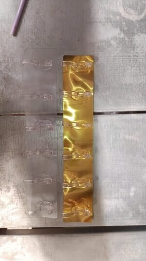 Wall Hook Rail – Heavy Duty 6-Pin Transparent Golden | GlimmerHome