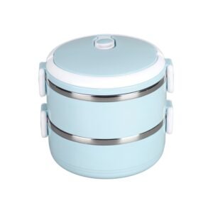 Insulated Stainless Steel Lunch Box – 2-Layer Tiffin | Lunchie Bunchie