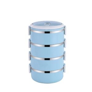 Stainless Steel Lunch Box – 4 Layer Insulated Tiffin | Lunchie Bunchie