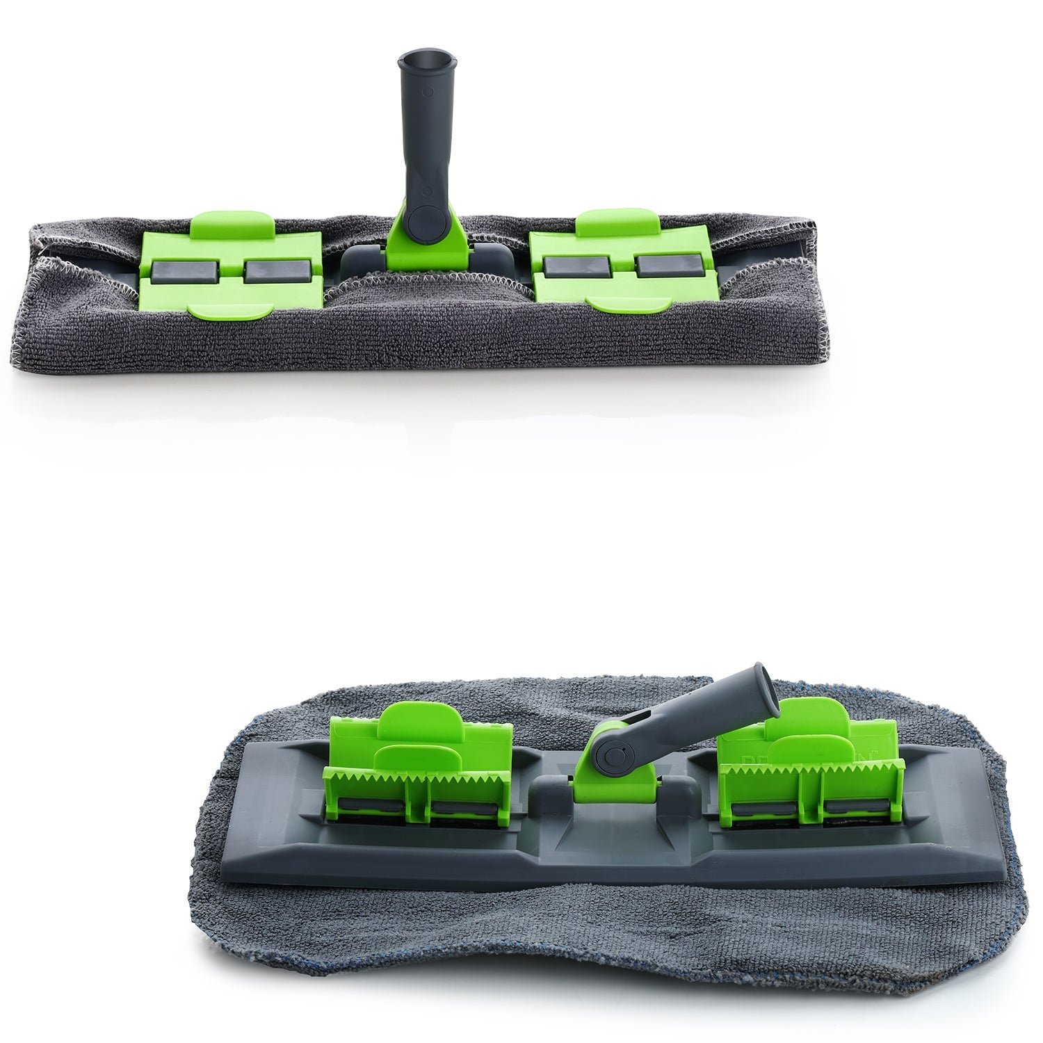 Microfiber Flat Mop – Wet & Dry, 360° Rotating Head | Ganesh