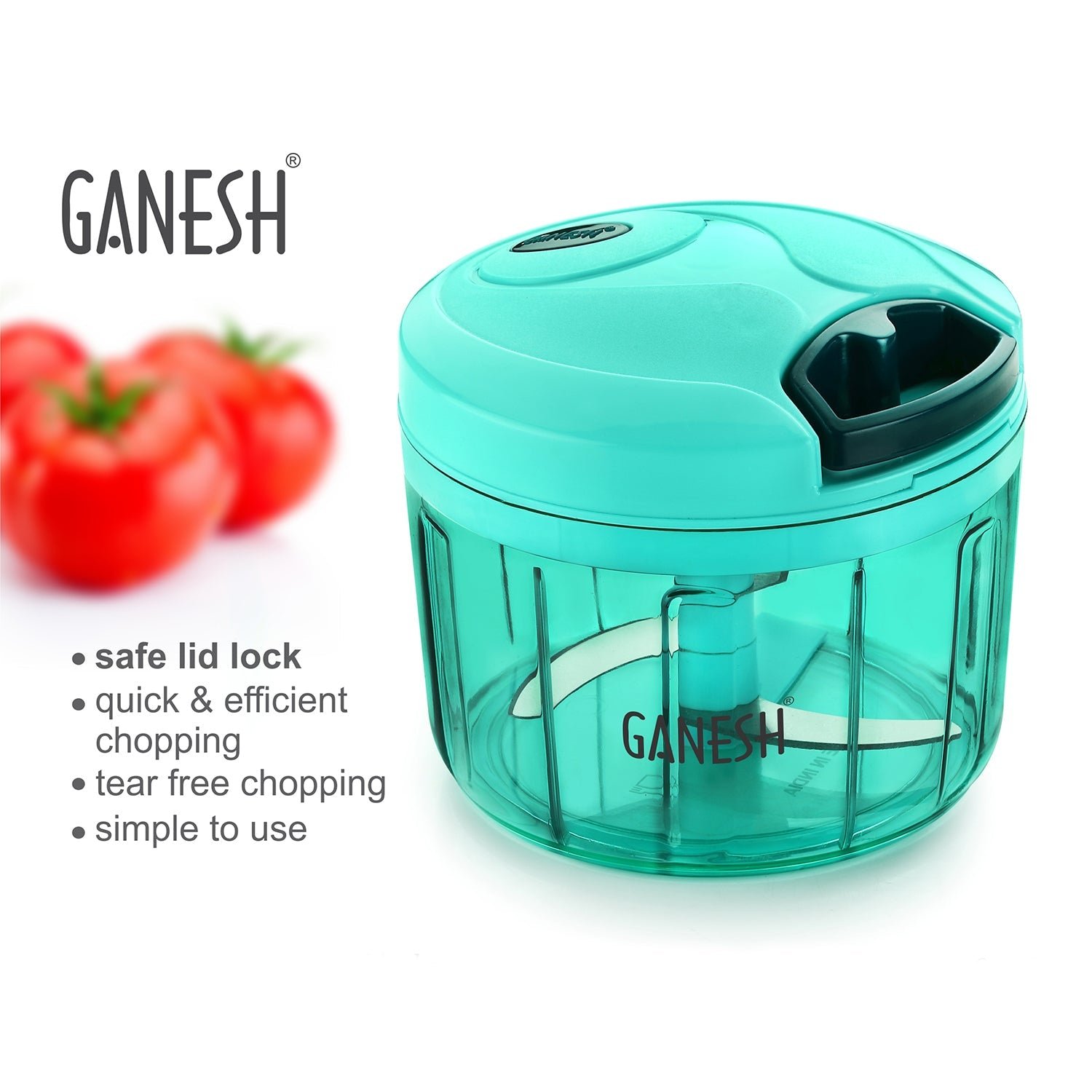 Vegetable Chopper – 725ml Manual Quick Chopper for Kitchen | Ganesh