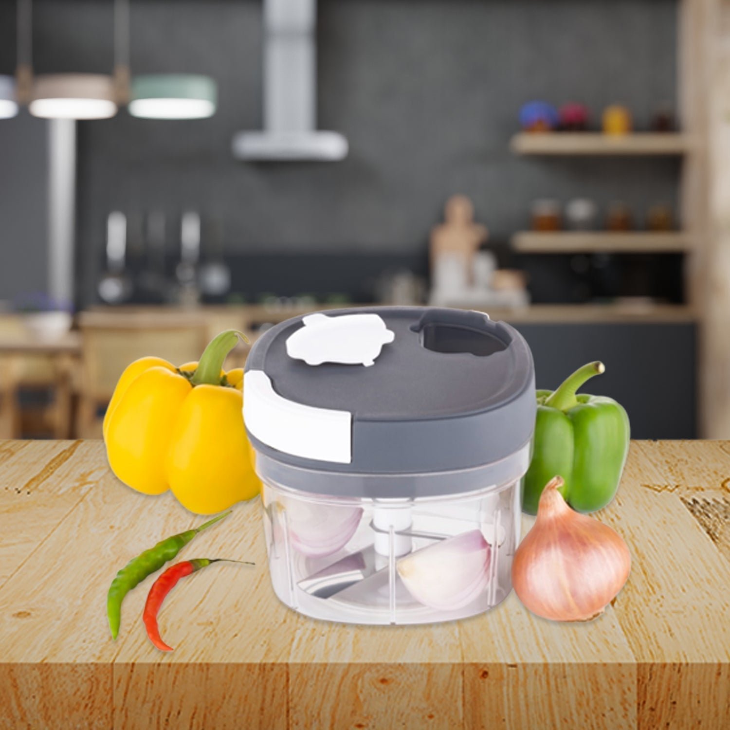 Handy Chopper – Manual Vegetable & Fruit Slicer | CookAura
