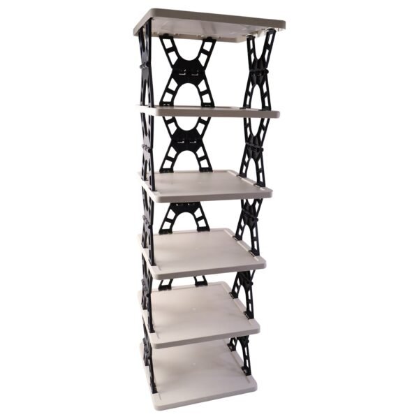 Multipurpose Foldable 6 Layer Storage Rack – Space-Saving Home Organizer