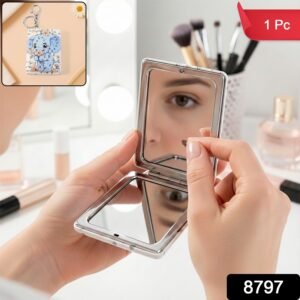 Foldable Mirror Keychain – Compact, Cute Elephant Design