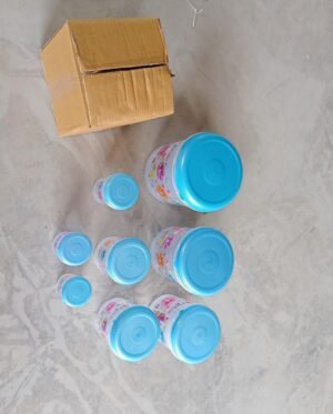 Air Tight Plastic Container Set – 8 Pcs Food Storage | Velvet Wheels