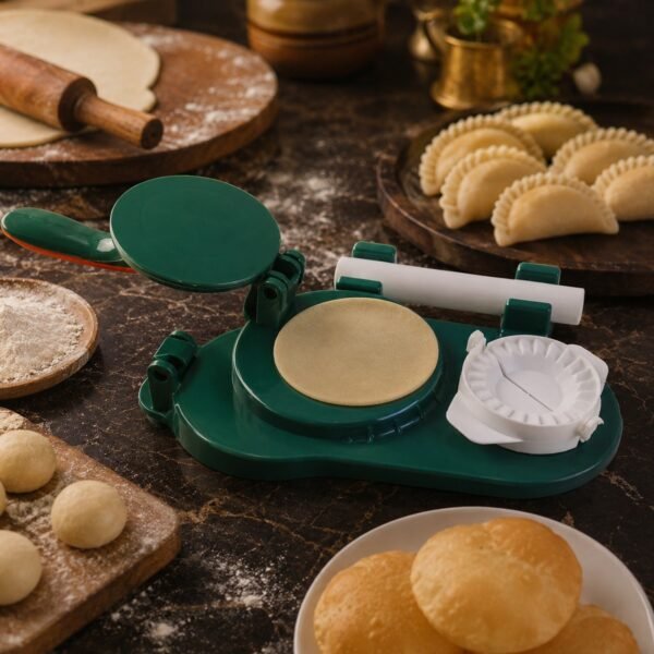 Mini Puri & Dumpling Press – Compact 22cm Dough Shaping Tool