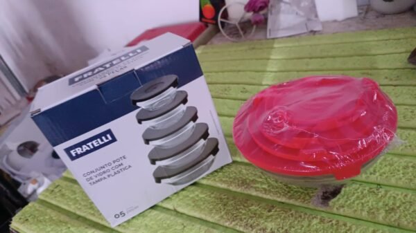 Glass Bowl Set – 5 Pcs Mixing & Storage with Lids | Organivo