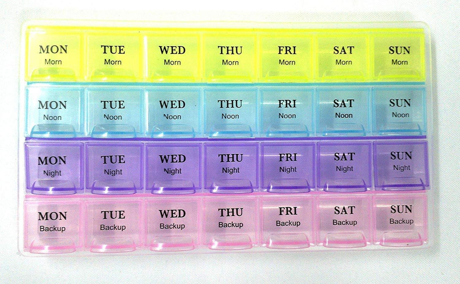 Weekly Pill Organizer – 28-Slot Portable Medicine Box | Organivo