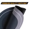 Non-Slip Oval Bath Mat – Super Absorbent Soft Velvet Surface