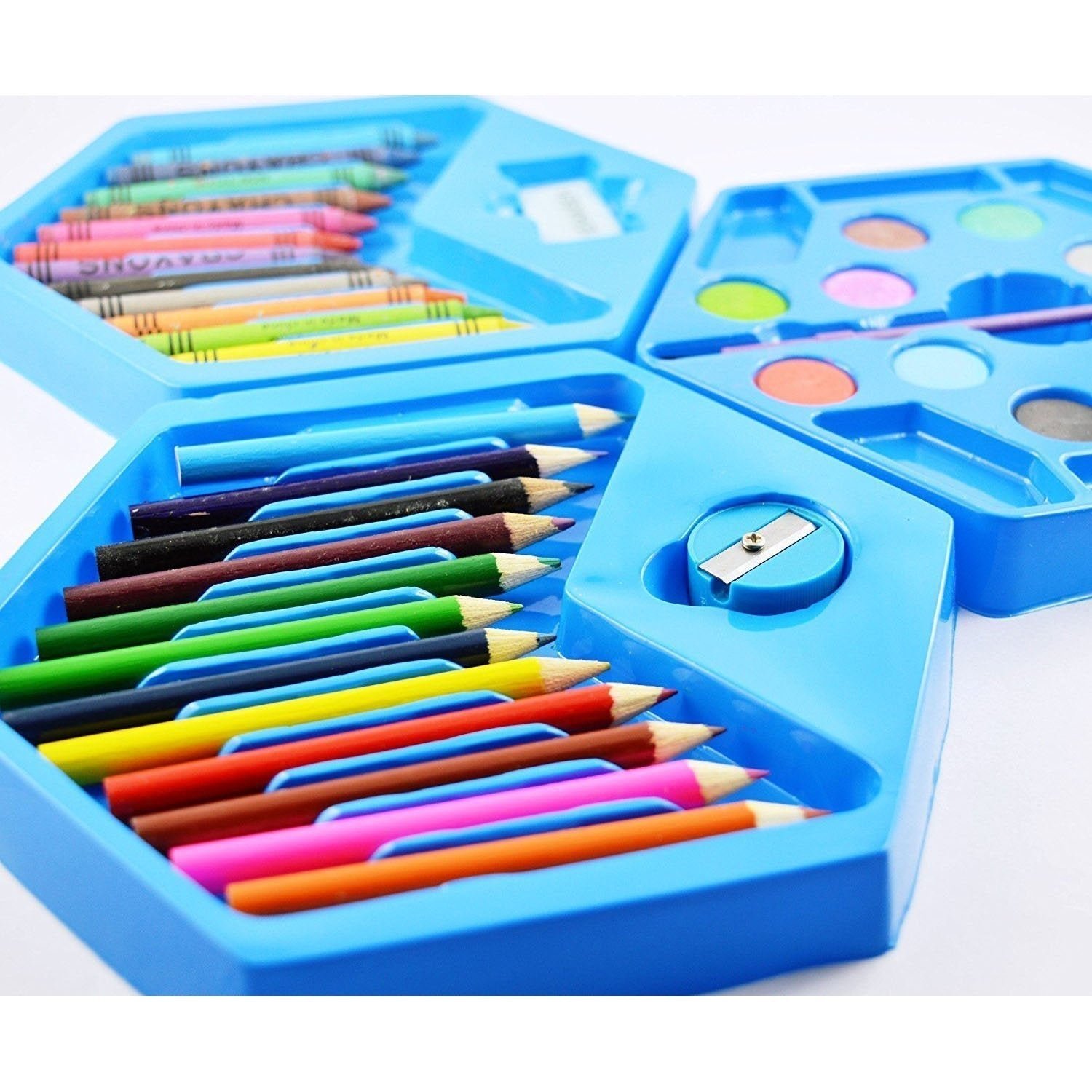 Kids Art Set 46 Pcs – Drawing & Colouring Kit |