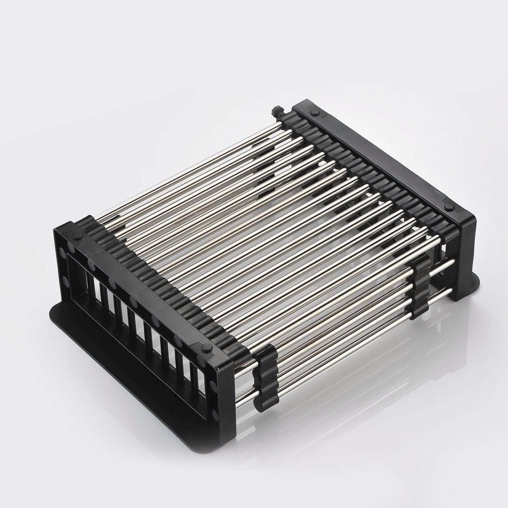 Expandable Dish Drainer – Stainless Steel Over Sink Rack | CookAura