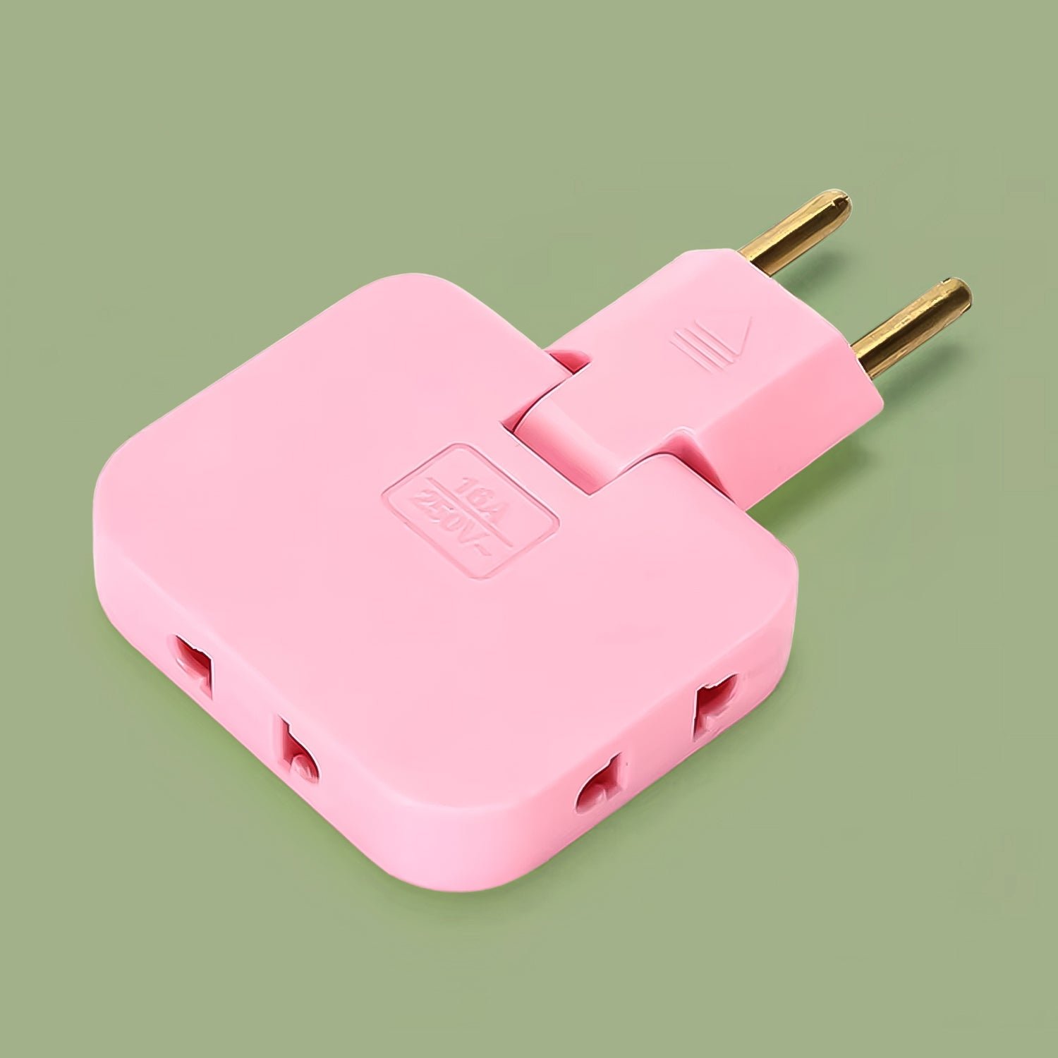 Foldable Wall Plug Adapter – 3-in-1 Compact Travel Socket | Tetherix