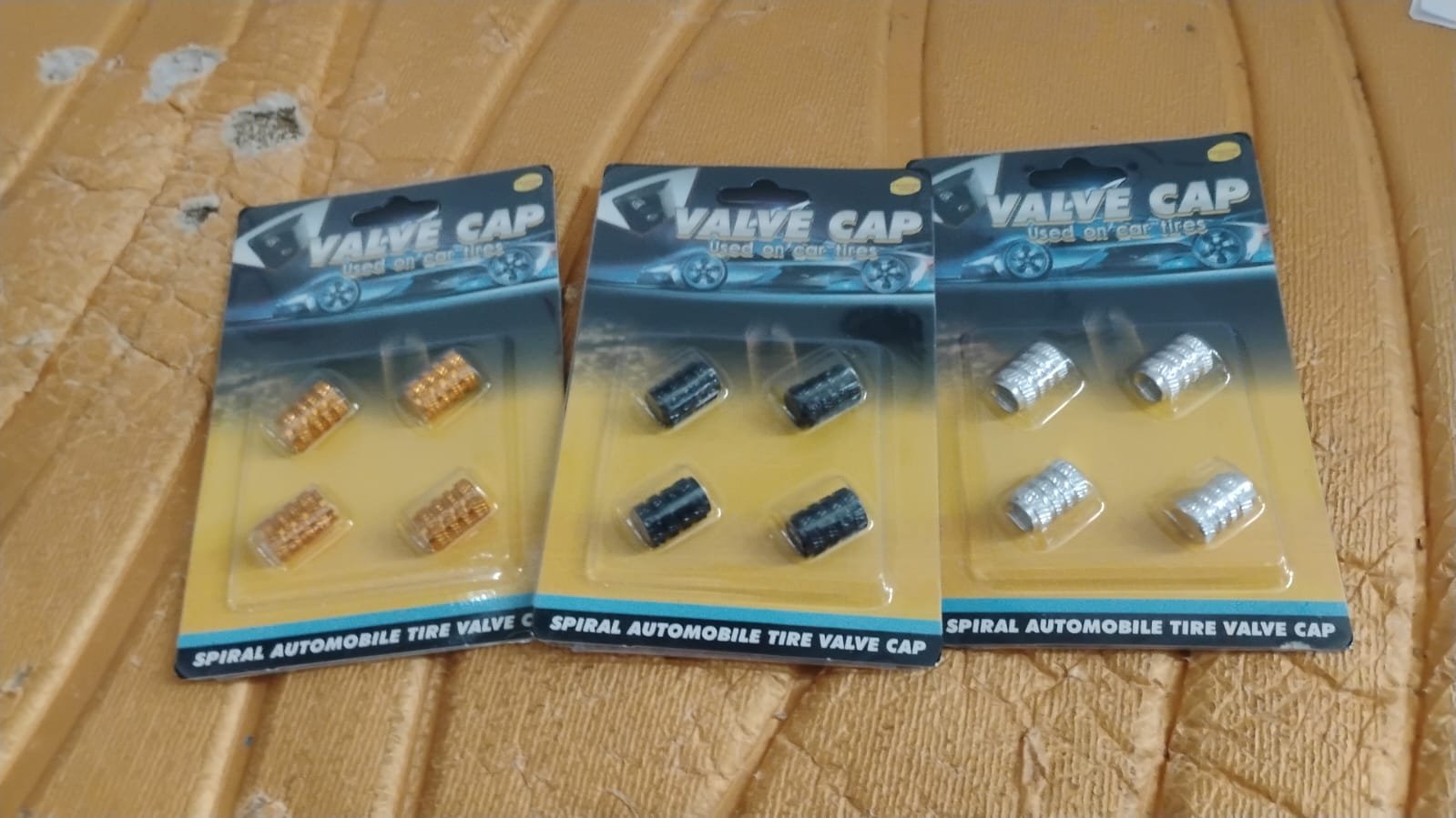 Silver Aluminium Valve Caps – Durable Set of 4 for Cars