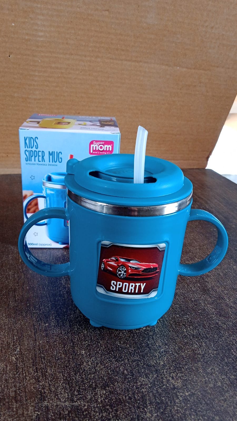 Kids Sporty Sipper Mug – Spill-Proof with Straw & Dual Handles
