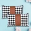 Pillow Covers – Leather & Cotton, 19x12 Inch (2 Pc) | Styleva