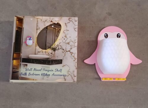 Penguin Storage Box – Wall Mount Organizer for Remote & Toothbrush | VoltDesk