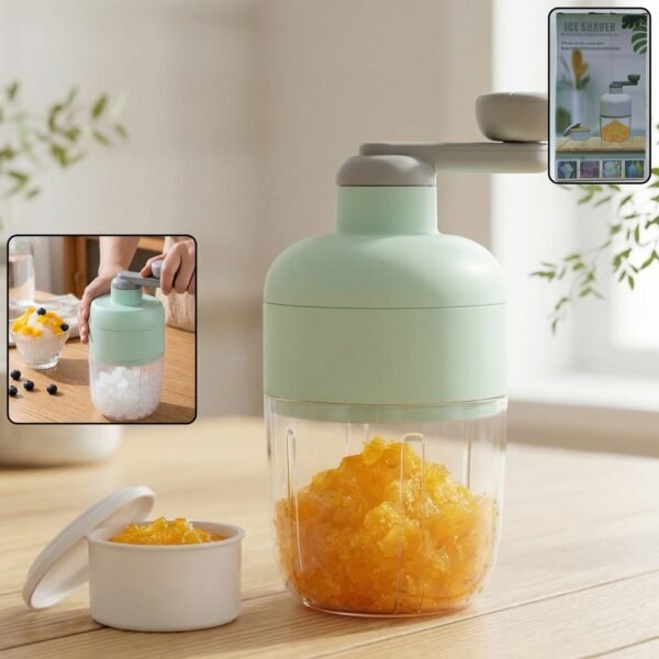 Manual Ice Crusher – Effortless Shaving with Hand Crank Design