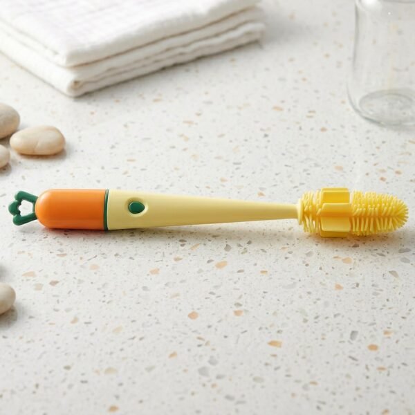 3 in 1 Bottle Cleaning Brush – Gentle & Reusable with Silicone Head