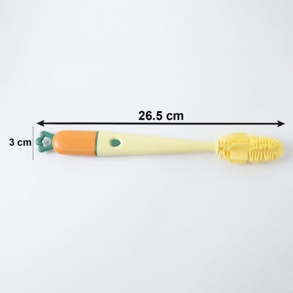 3 in 1 Bottle Cleaning Brush – Gentle & Reusable with Silicone Head