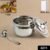 Stainless Steel Ghee Pot with Lid & Spoon – Mirror Finish