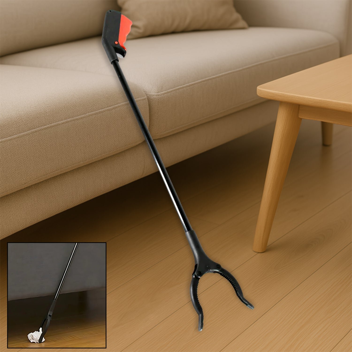 Trash Picker Tool – Extra Long with Rotating Grip | Velvet Wipe