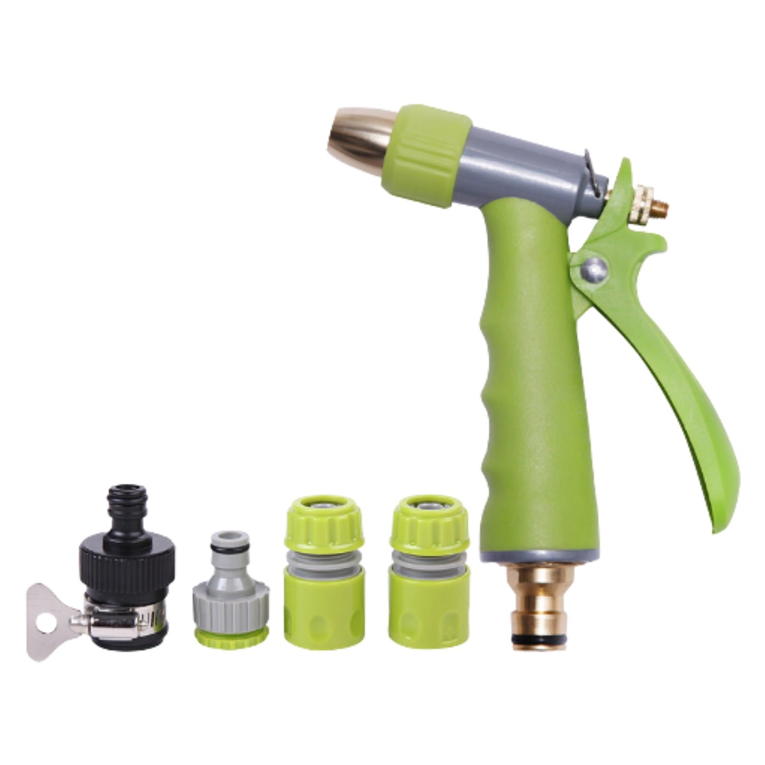7525_high_pressure_water_gun_set-white High-Pressure Water Spray Nozzle – Zinc Alloy | Grow Garden Tools
