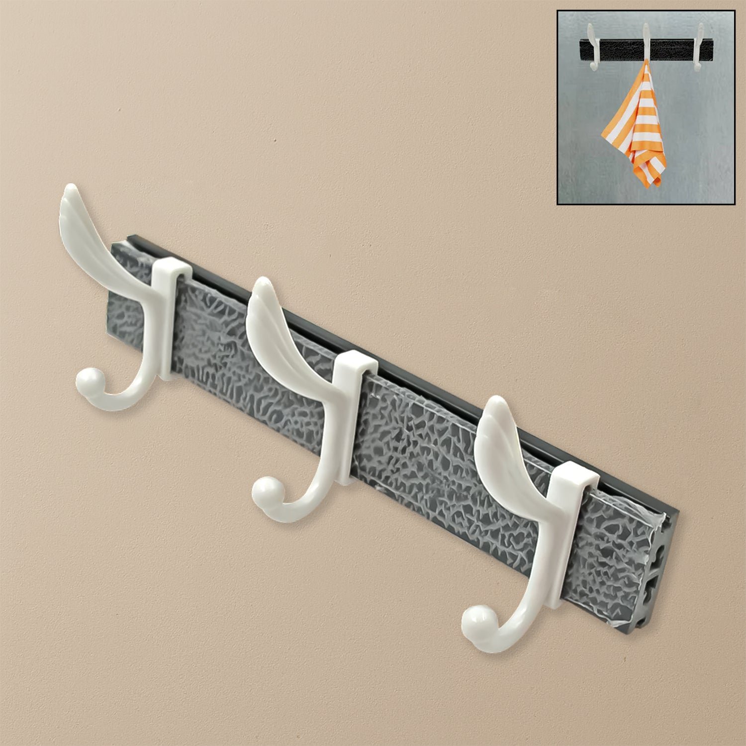 Wall Mounted Coat Rack – 6 Hooks for Entryway & Bedroom | GlimmerHome