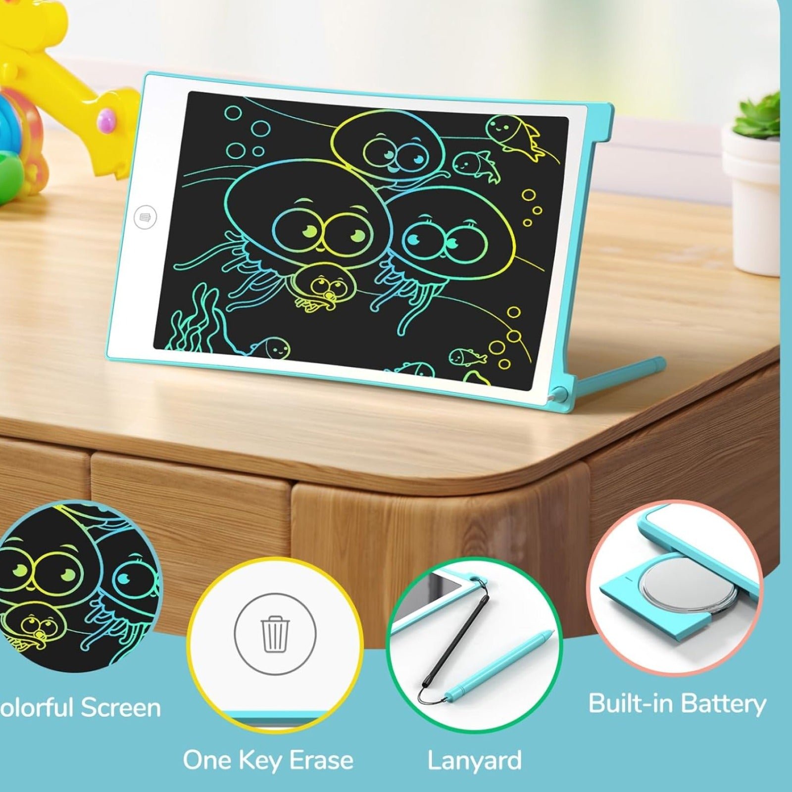 Kids LCD Writing Tablet – 8.5" Portable Drawing Pad | Boardoria