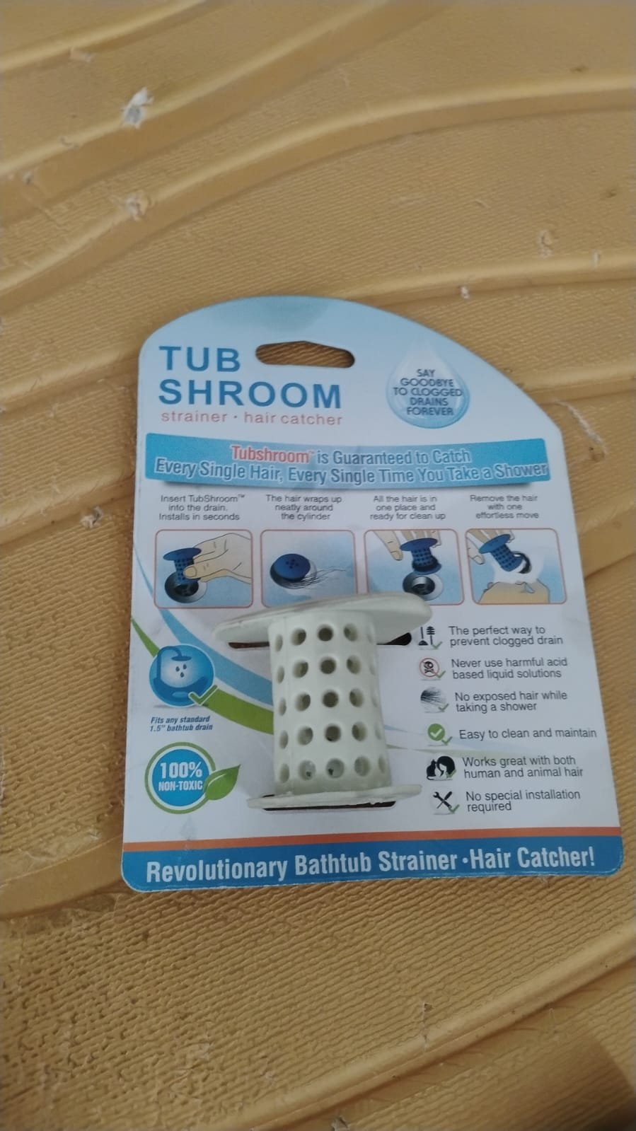 Tub Drain Hair Catcher – Universal Silicone Anti-Clog Strainer