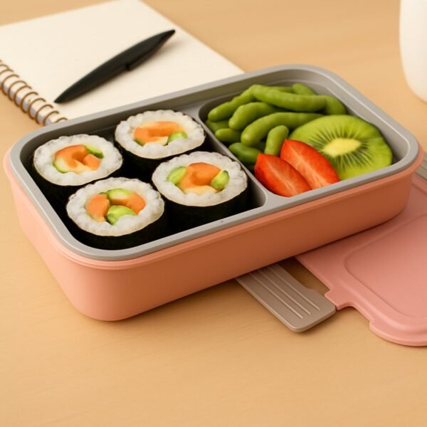 BPA-Free 2-Compartment Lunch Box – Leakproof & Compact Design